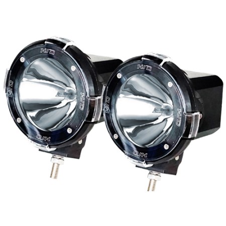 4 Inch 55W HID Spotlights & Driving Lights - Black Trim.