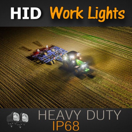 HID Work Lights | Heavy Duty and IP68 Rated.