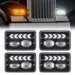 RANGER - 4x6" LED Headlight with DRL and Indicator. 60W L4500lm H8250lm. Versatile.