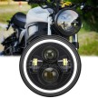 7 Inch LED Headlight - STANDARD. with Halo and Indicator.