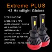 H3 LED Headlight Globes. Extreme PLUS G3. New Release. Professional Grade.