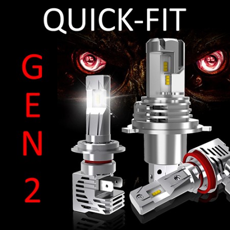 QUICK-FIT GEN2 LED Headlight Globes for MOTORCYCLES.